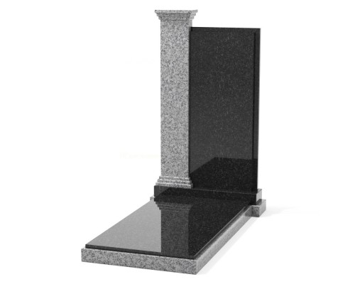 Комбинированный памятник из гранита КМ-11