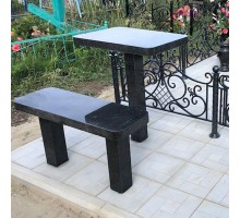 Столик и лавочка из гранита на кладбище от 1350 руб.