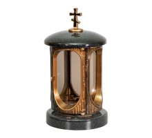 Лампада ритуальная №Л-01(бронза-гранит) ОТ 250руб.