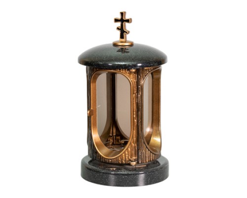 Лампада ритуальная №Л-01(бронза-гранит) ОТ 250руб.