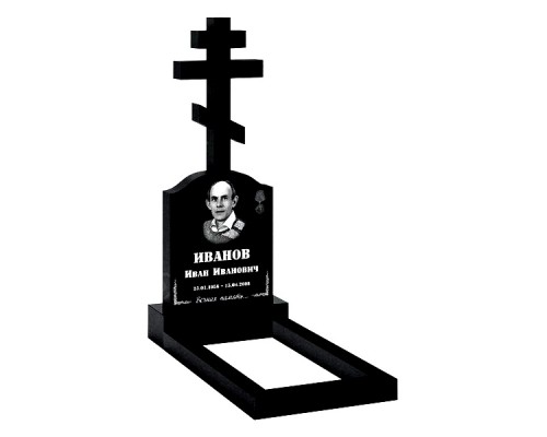 Памятник из гранита крест К-6 от 2000 руб.