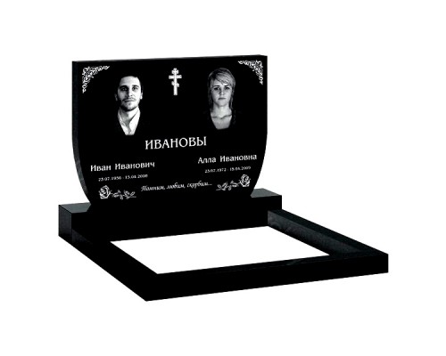 Памятник из гранита B-7 от 1600 руб.