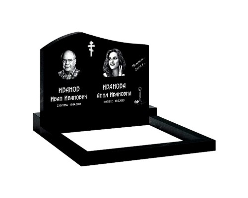 Памятник из гранита B-19 от 1600 руб.