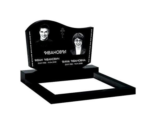 Памятник из гранита B-22 от 1600 руб.