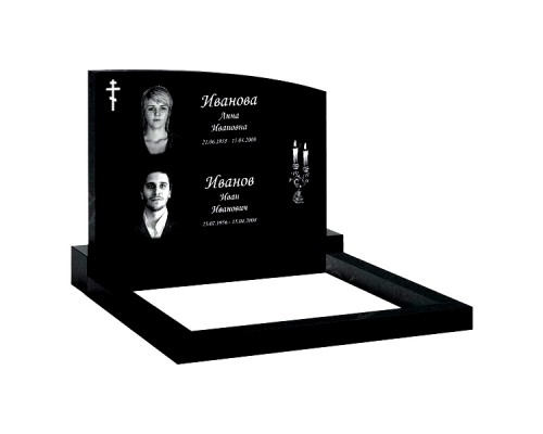 Памятник из гранита B-23 от 1600 руб.