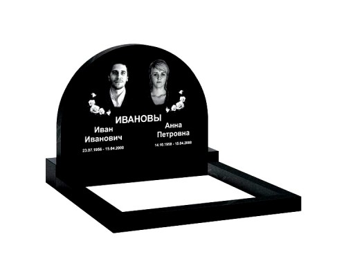 Памятник из гранита B-26 от 1600 руб.