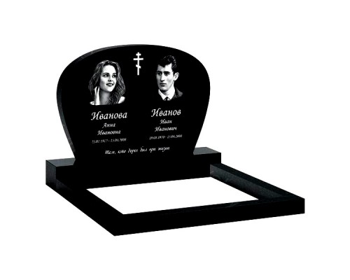 Памятник из гранита B-27 от 1600 руб.