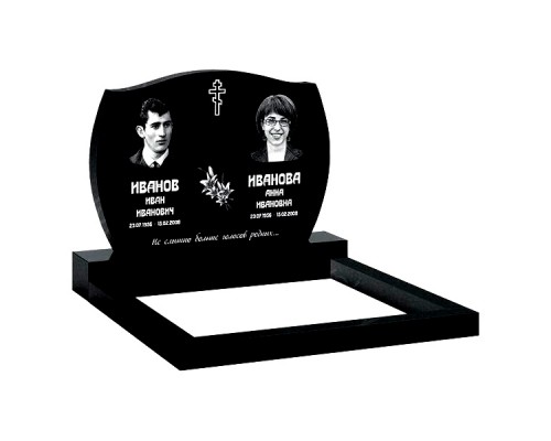 Памятник из гранита B-3 от 1600 руб.