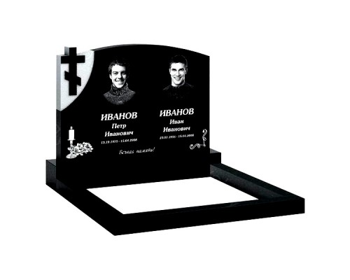 Памятник из гранита B-41 от 1800 руб.