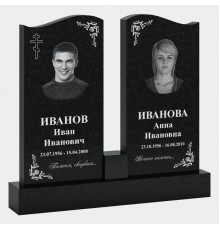 Памятник двойной из гранита S-14 от 1600 руб.